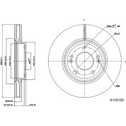 Metzger | Bremsscheibe | 6110155