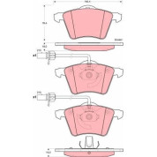 TRW | Bremsbelagsatz, Scheibenbremse | GDB1459
