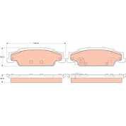 TRW | Bremsbelagsatz, Scheibenbremse | GDB4453
