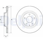 Delphi | Bremsscheibe | BG4693C