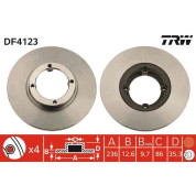 TRW | Bremsscheibe | DF4123