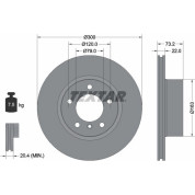 Textar | Bremsscheibe | 92238505