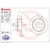 Brembo | Bremsscheibe | 08.A605.11