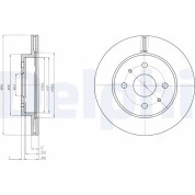 Delphi | Bremsscheibe | BG4128