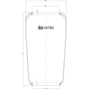 febi bilstein | Federbalg, Luftfederung | 20762