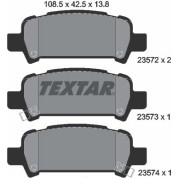 Textar | Bremsbelagsatz, Scheibenbremse | 2357202