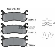 Textar | Bremsbelagsatz, Scheibenbremse | 2338704