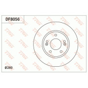 TRW | Bremsscheibe | DF8056