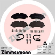 Zimmermann | Bremsbelagsatz, Scheibenbremse | 25602.170.3