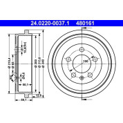 ATE | Bremstrommel | 24.0220-0037.1