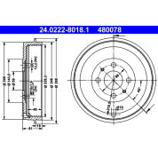 ATE | Bremstrommel | 24.0222-8018.1