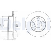 Delphi | Bremsscheibe | BG3382