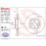 Brembo | Bremsscheibe | 09.B754.11