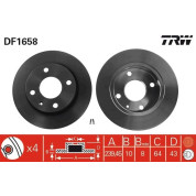 TRW | Bremsscheibe | DF1658