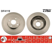 TRW | Bremsscheibe | DF4119