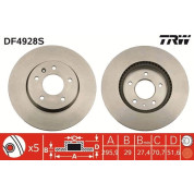 TRW | Bremsscheibe | DF4928S