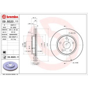 Brembo | Bremsscheibe | 09.B520.11