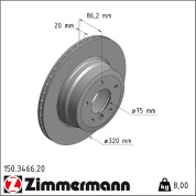 Zimmermann | Bremsscheibe | 150.3466.20