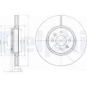 Delphi | Bremsscheibe | BG3929