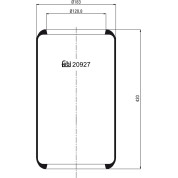 febi bilstein | Federbalg, Luftfederung | 20927