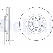 Delphi | Bremsscheibe | BG4763C