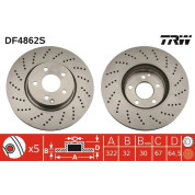 TRW | Bremsscheibe | DF4862S