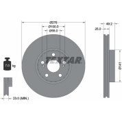 Textar | Bremsscheibe | 92126403