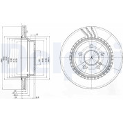 Delphi | Bremsscheibe | BG3758