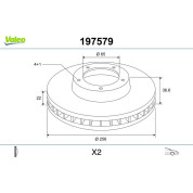 Valeo | Bremsscheibe | 197579