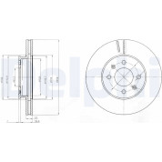 Delphi | Bremsscheibe | BG4096