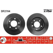 TRW | Bremsscheibe | DF2704