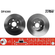 TRW | Bremsscheibe | DF4380