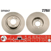 TRW | Bremsscheibe | DF6047