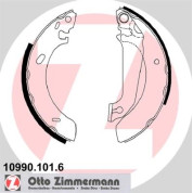 Zimmermann | Bremsbackensatz | 10990.101.6