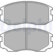 Delphi | Bremsbelagsatz, Scheibenbremse | LP1594