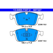 ATE | Bremsbelagsatz, Scheibenbremse | 13.0460-7327.2