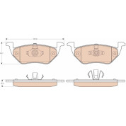 TRW | Bremsbelagsatz, Scheibenbremse | GDB1754