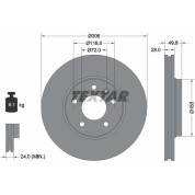 Textar | Bremsscheibe | 92116005