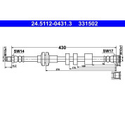 ATE | Bremsschlauch | 24.5112-0431.3