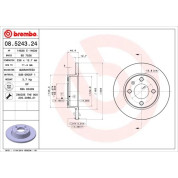 Brembo | Bremsscheibe | 08.5243.24