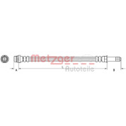 Metzger | Bremsschlauch | 4110798