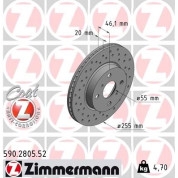 Zimmermann | Bremsscheibe | 590.2805.52