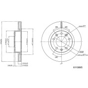 Metzger | Bremsscheibe | 6110895