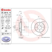 Brembo | Bremsscheibe | 09.8616.11