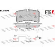 FTE | Bremsbelagsatz, Scheibenbremse | 9010985