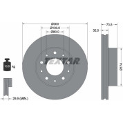 Textar | Bremsscheibe | 92157303