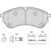 Valeo | Bremsbelagsatz, Scheibenbremse | 601762