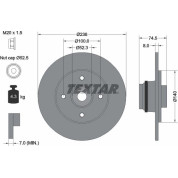 Textar | Bremsscheibe | 92154003