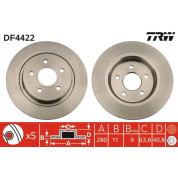 TRW | Bremsscheibe | DF4422