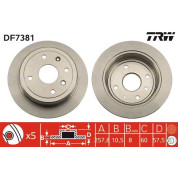 TRW | Bremsscheibe | DF7381